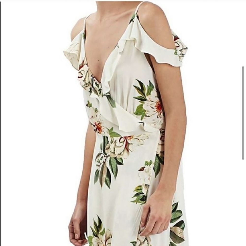 Topshop Floral Print wrap dress - Picture 3 of 6